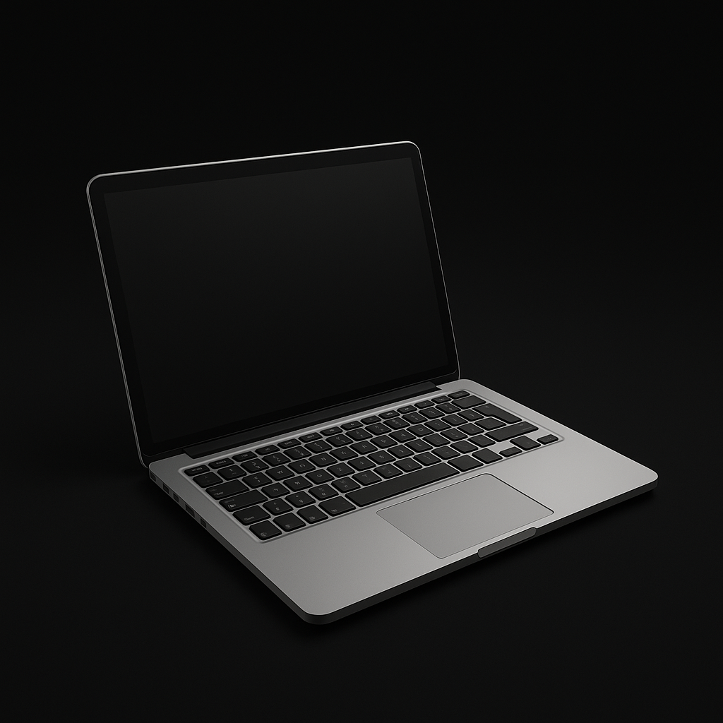 laptop fondo negro